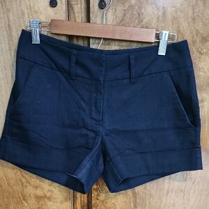New York & Company Navy High Waist Shorts